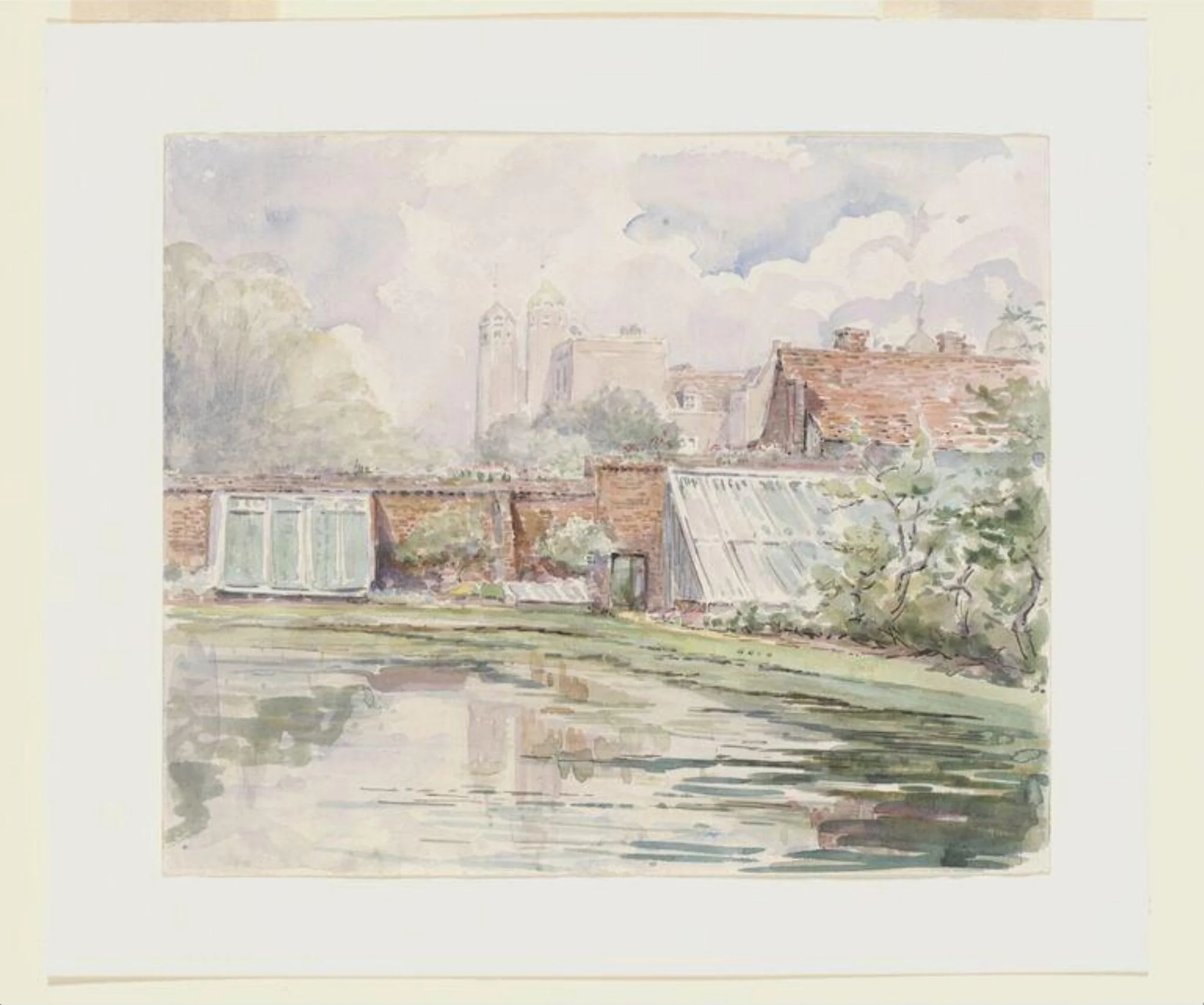 Melford Hall, by Beatrix Potter, watercolor, 1914