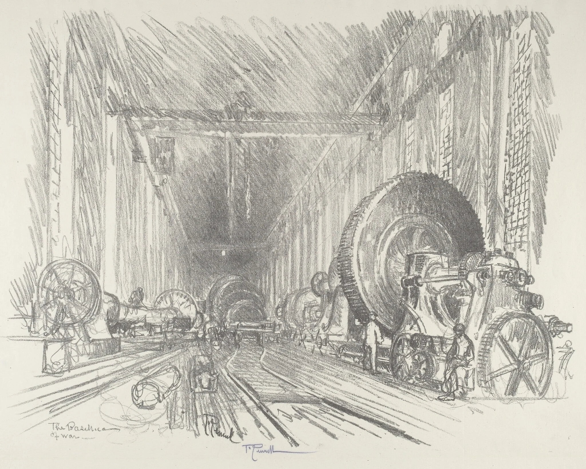 The Basilica of War, by Joseph Pennell, ink, 1916