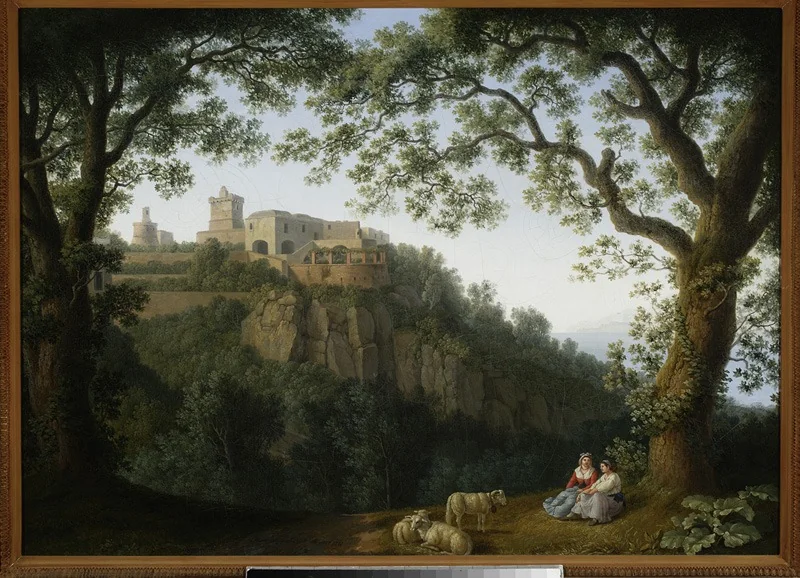 View of the city of Massa near Naples