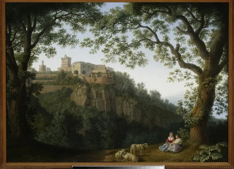 View of the city of Massa near Naples