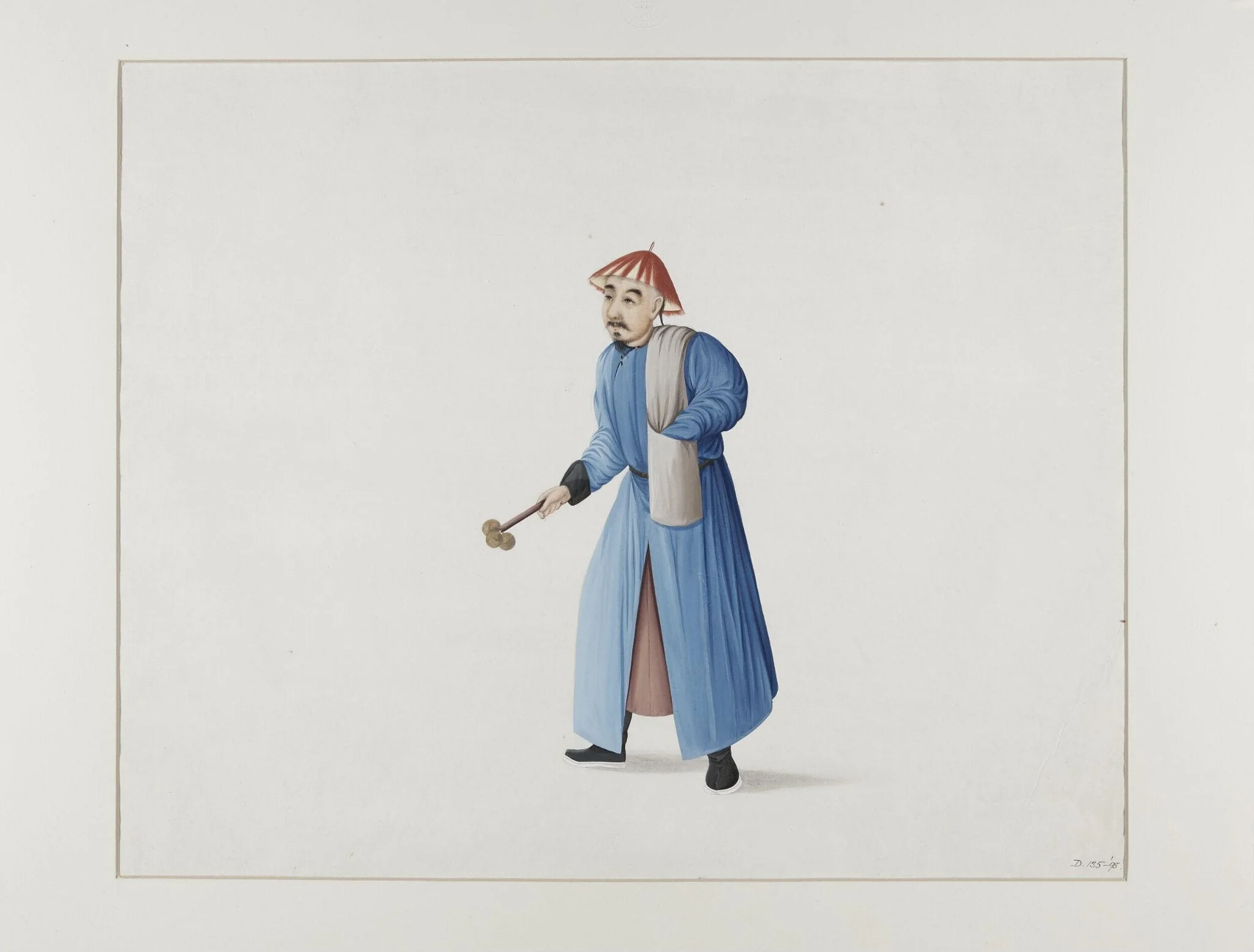 Man Selling Rat Poison, by Puqua, paint, 1790