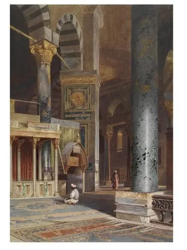 Interior of the Dome of the Rock, Jerusalem