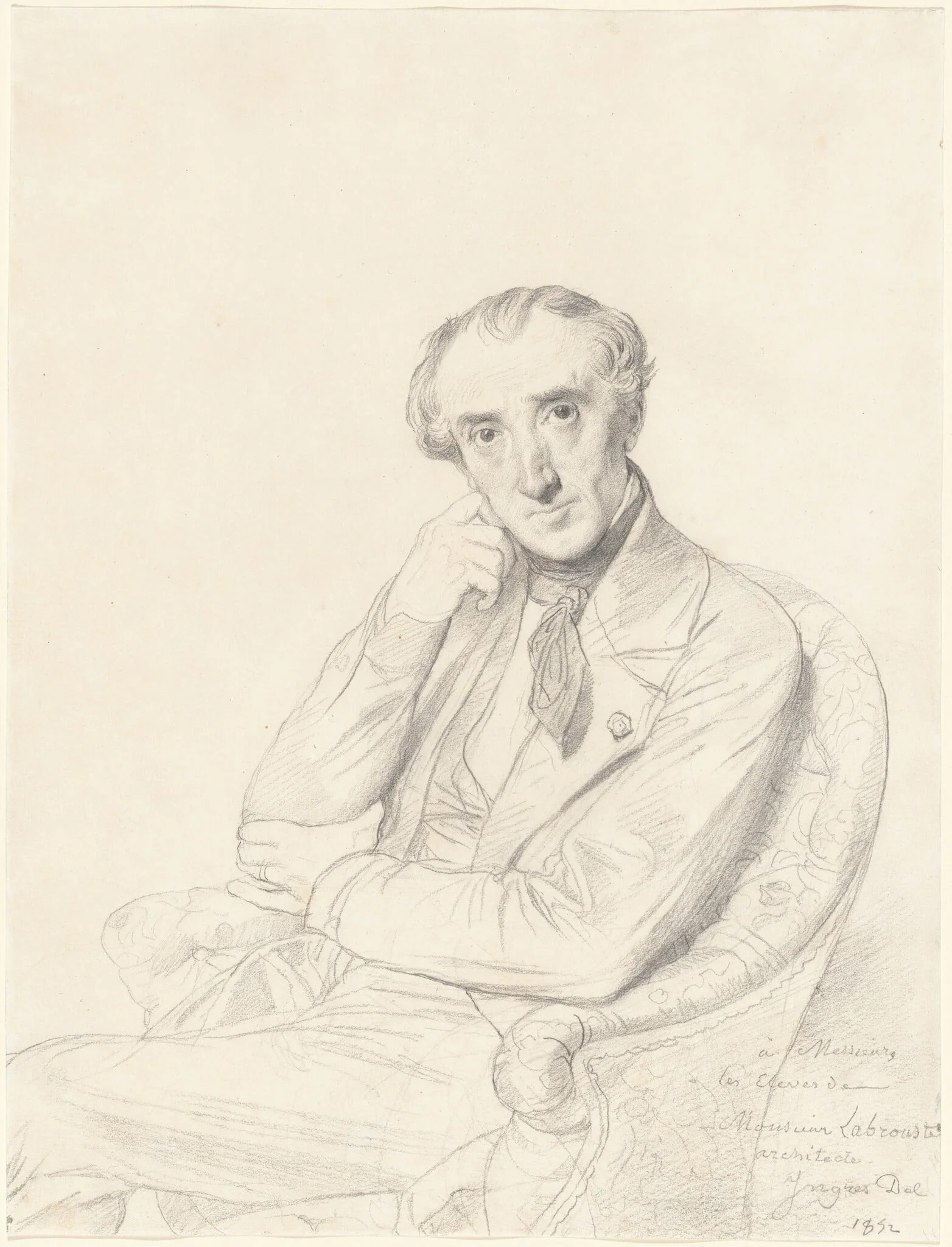 Henri Labrouste, by Jean Auguste Dominique Ingres, graphite, 1852