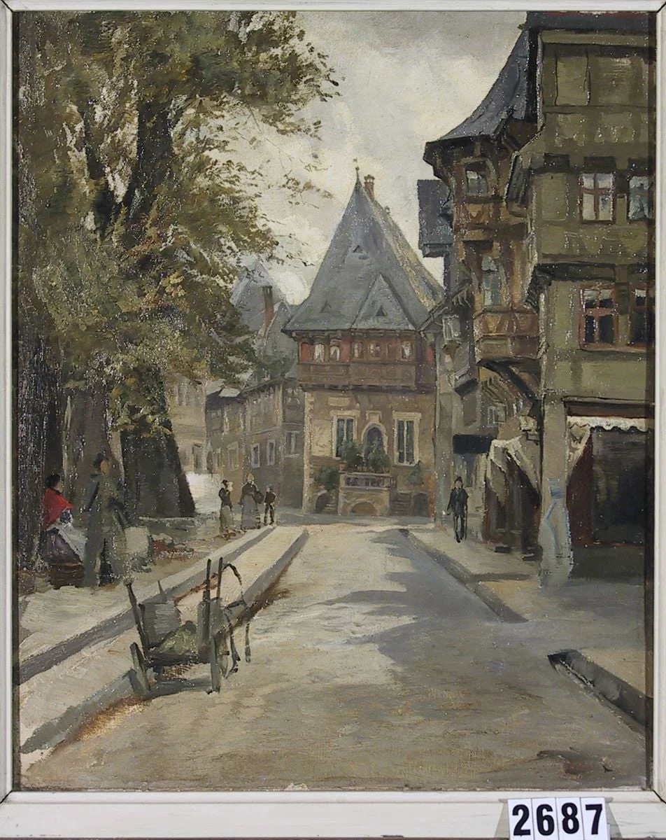 Peisaj citadin, by Leopold von Löffler-Radymno, unspecified