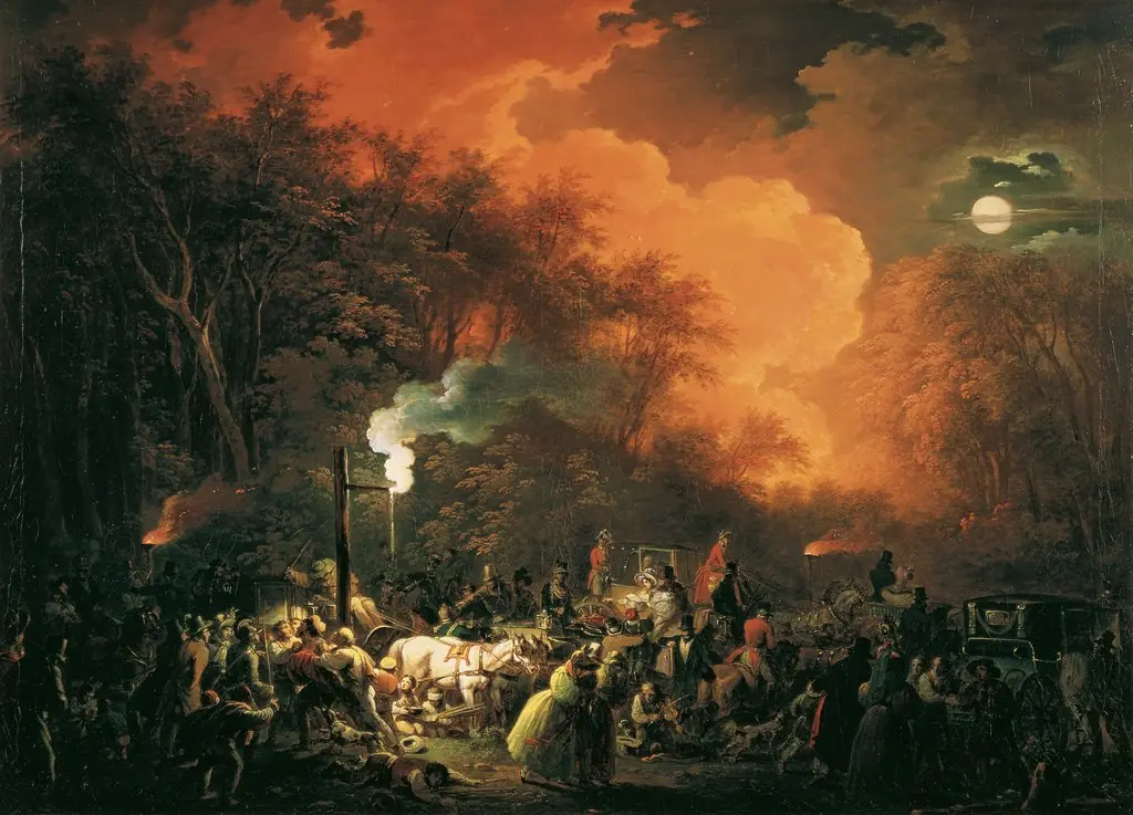 The End of Stuwer's Fireworks Display on 7 May 1833
