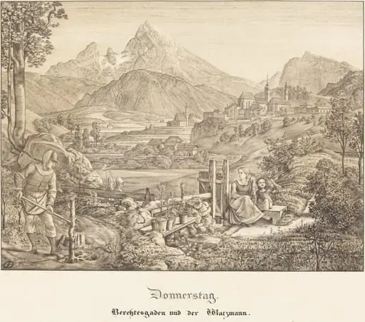 Donnerstag - Berchtesgaden und der Watzmann (Thursday - Berchtesgaden and the Watzmann Mountain)