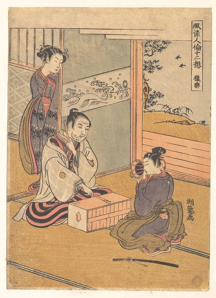 Untitled, by Isoda Koryūsai, ink, 1760