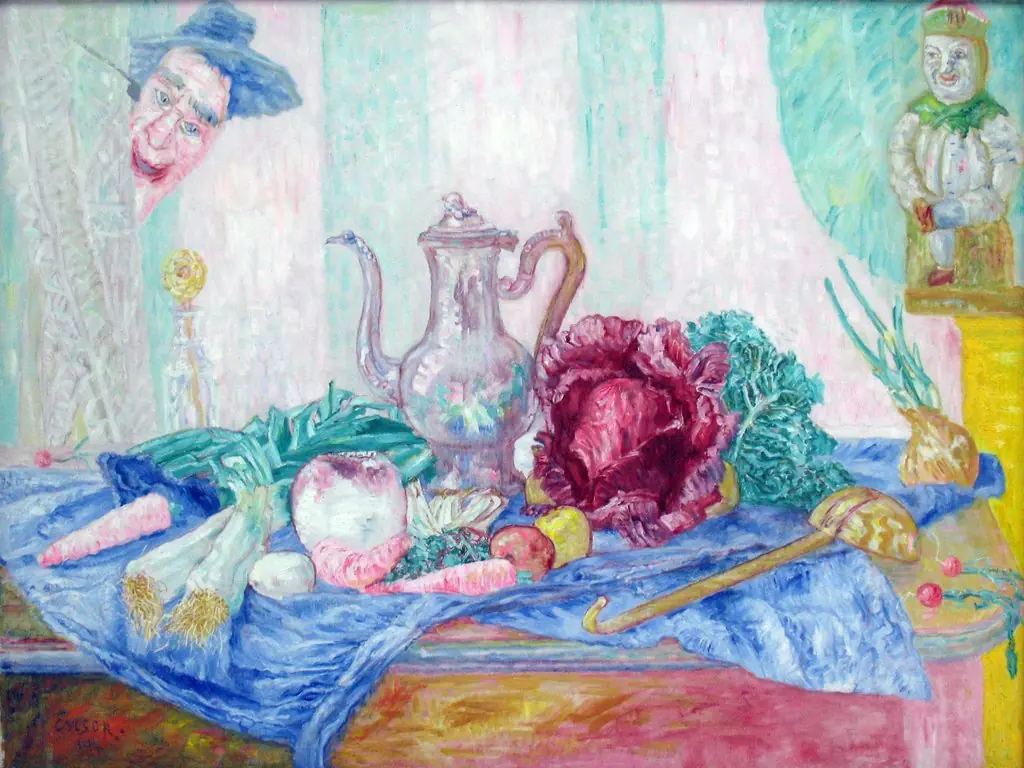 Still life with a cabbage