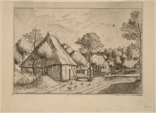 A Farmyard with a Draw Well