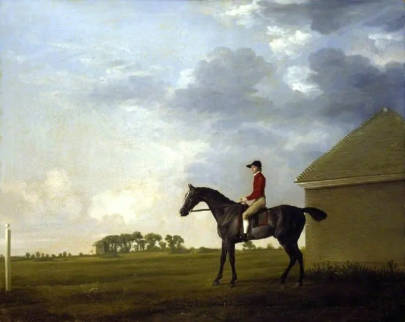 Gimcrack, with John Pratt up, on Newmarket Heath
