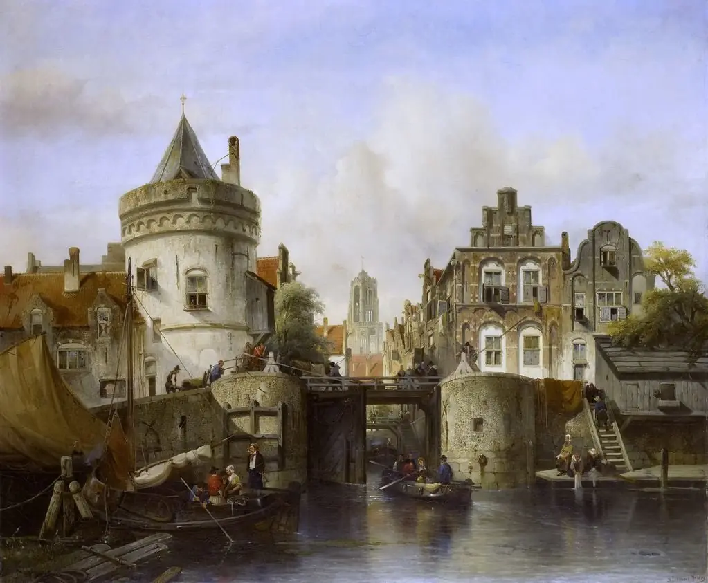 Imaginary View based on the Kolksluis, Amsterdam