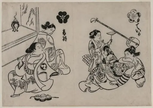Three Courtesans with a Client