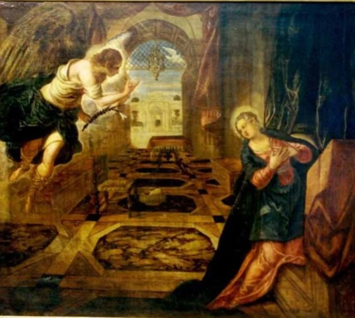 Buna Vestire, by Jacopo Robusti Tintoretto, unspecified, 1550