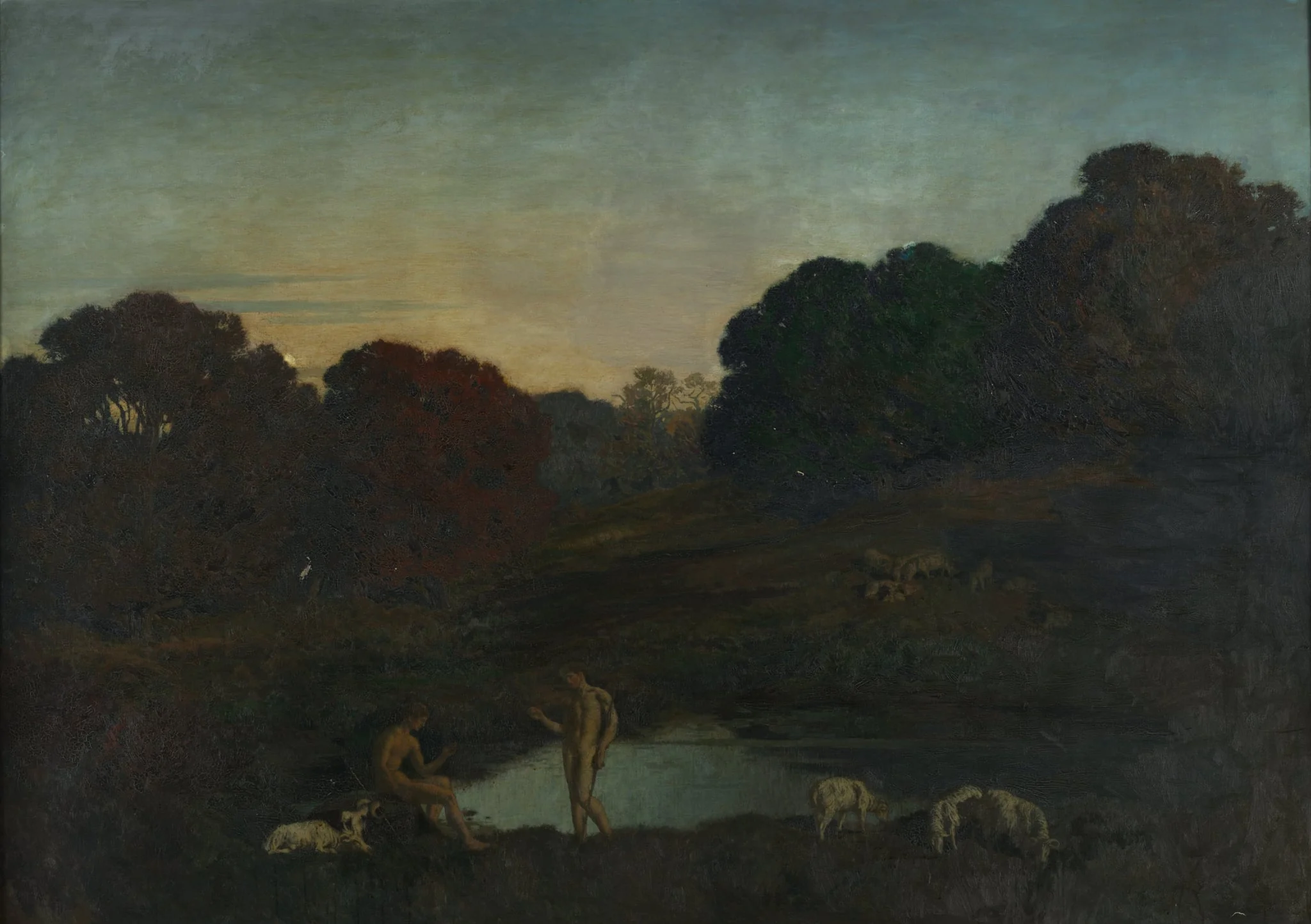 Pastoral Scene, by Émile-René Ménard, unspecified, 1911