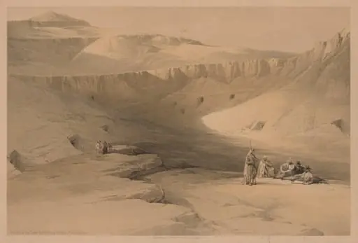 Egypt and Nubia:  Volume II - No. 34, Entrance to the Tombs of the Kings of Thebes, Biban-el-molook