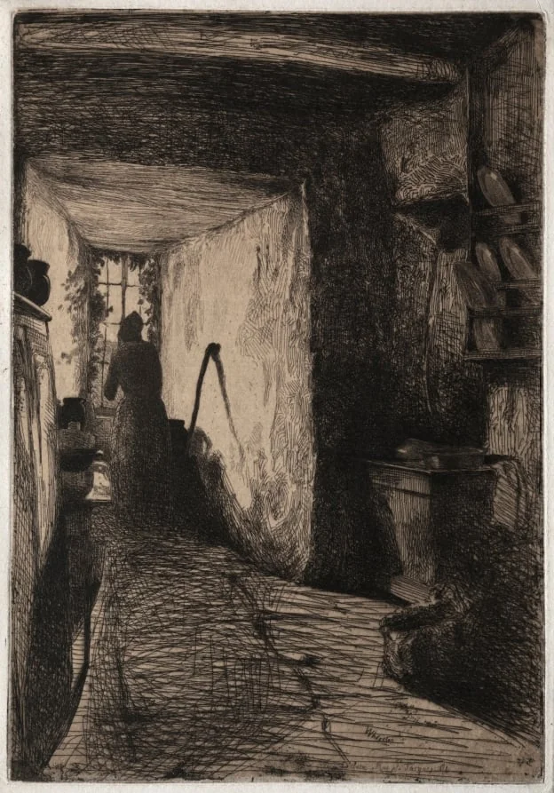 The Kitchen, by James McNeill Whistler, 1858