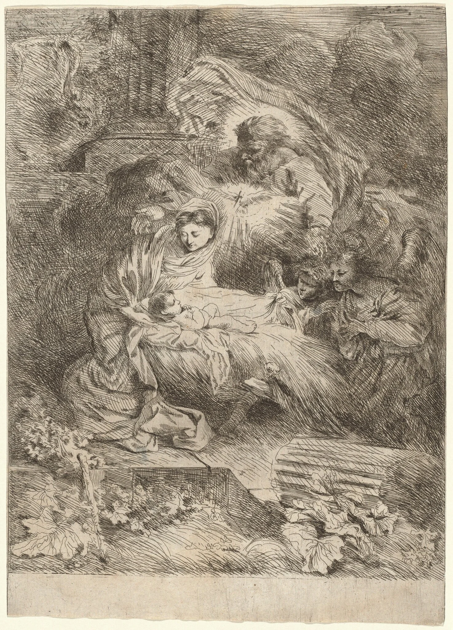 The Nativity with God the Father and the Holy Spirit
