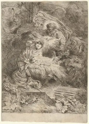 The Nativity with God the Father and the Holy Spirit