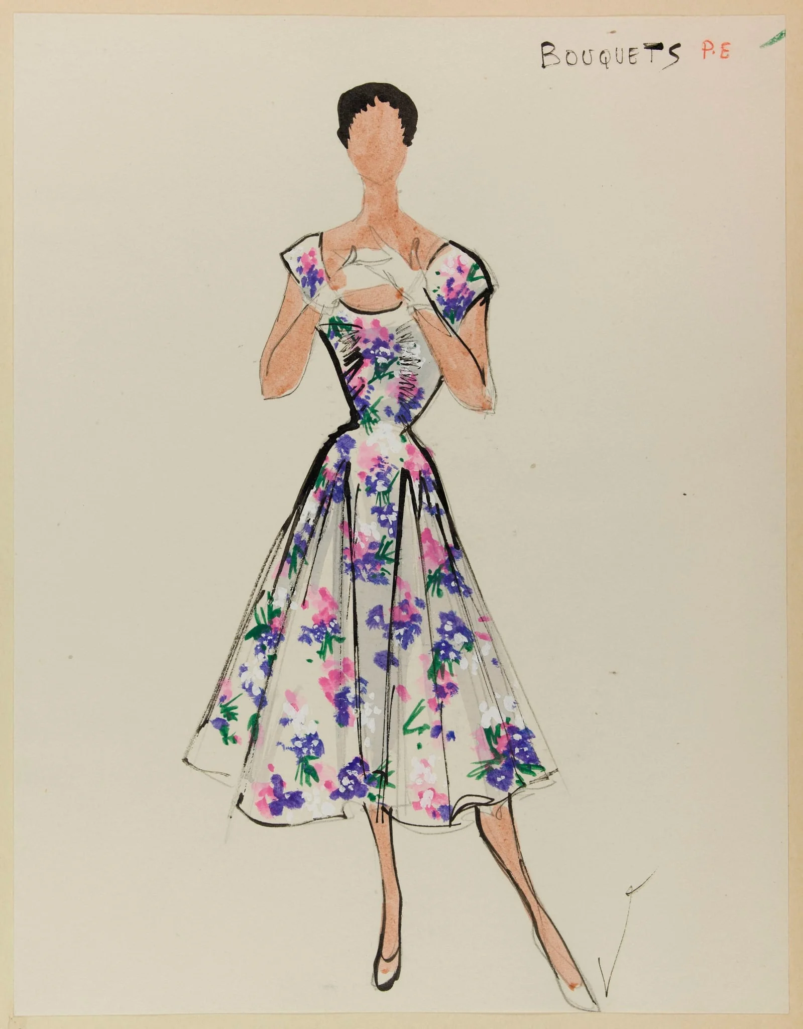 Bouquets, by Marie-Louise Carven, 1953