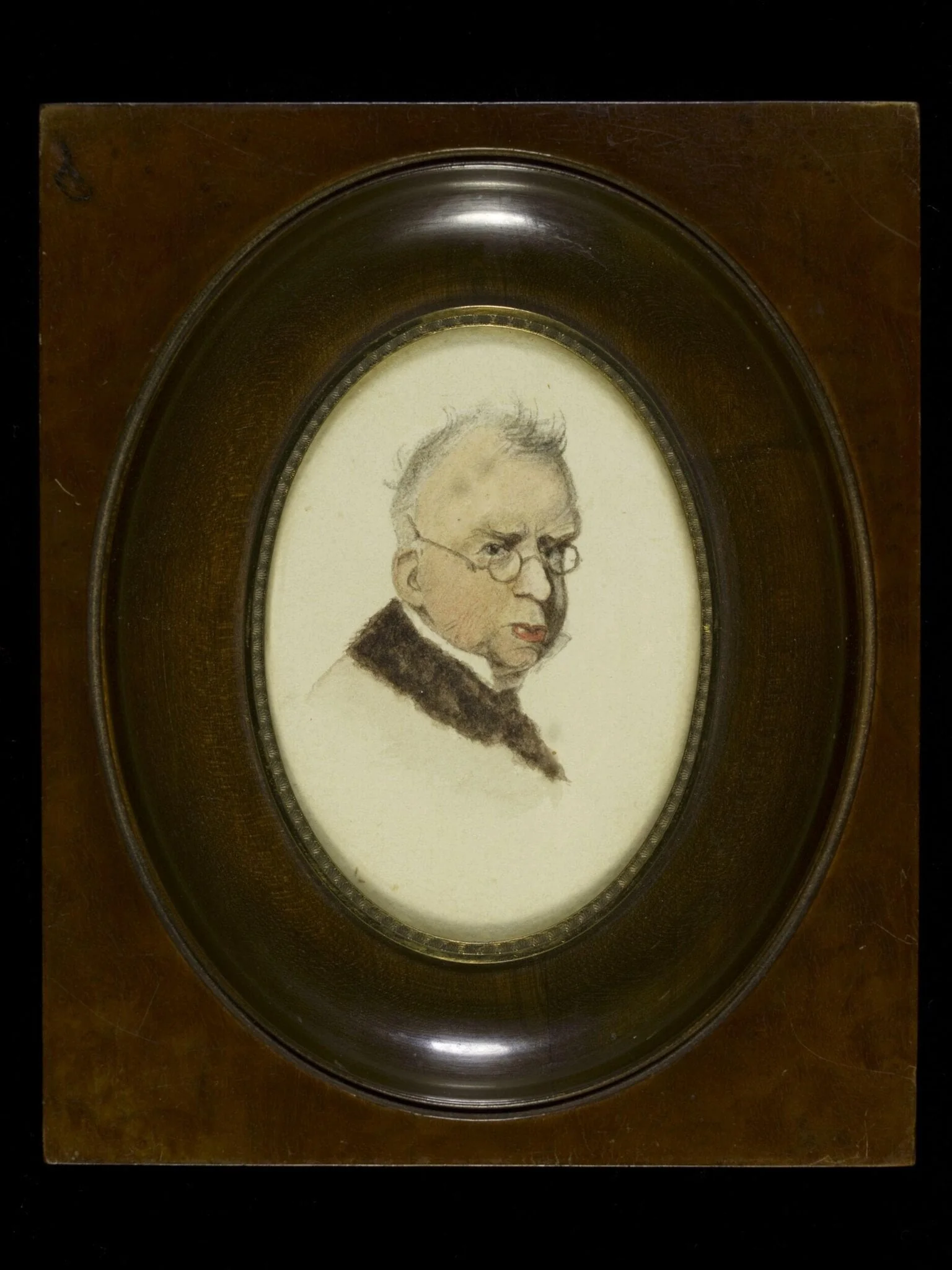 Self-portrait, by George Chinnery, watercolor, 1840