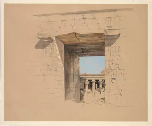 The Temple of Edfu: The Door of the Pylon