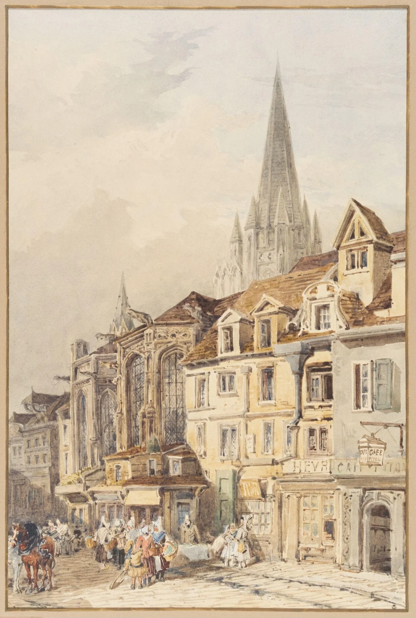 View at Caen, Normandy