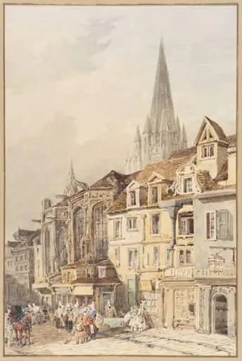 View at Caen, Normandy
