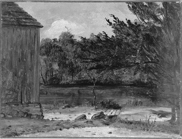 The Barn by the Pool, by William Sidney Mount, unspecified, 1847