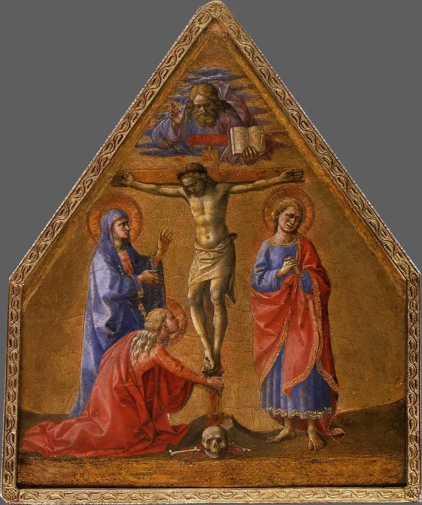 Christ on the Cross with Saints John, Mary and Mary Magdalene