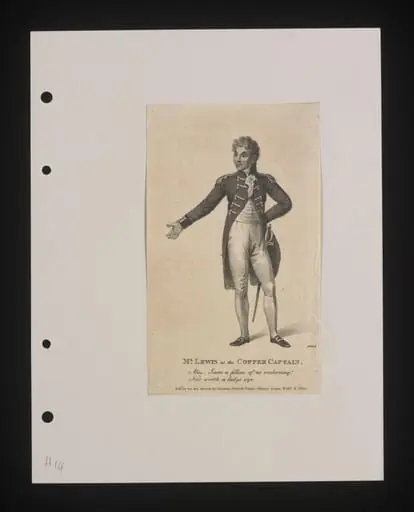 Mr. Lewis as the Copper Captain