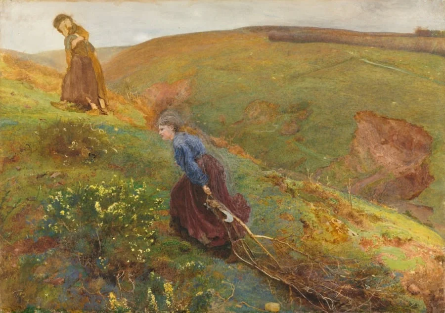 The Wood Gatherers, by John William North, 1869