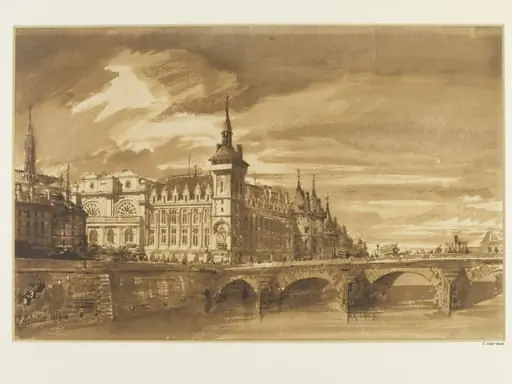 View of the Pont au Change and the Palais de Justice, Paris
