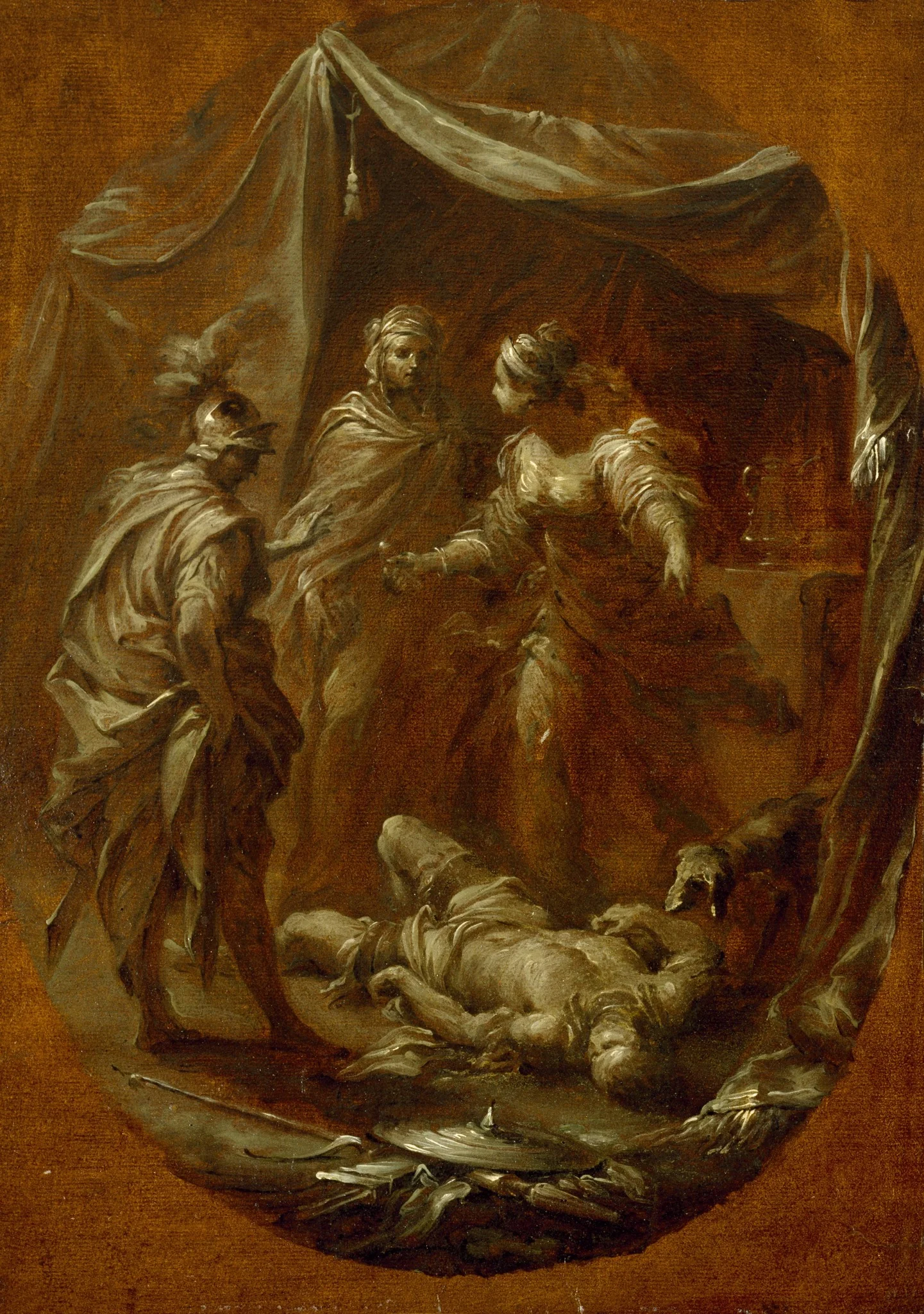 Jael and Sisera, by Francesco Monti, unspecified, 1735