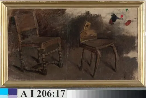 Kaksi tuolia, luonnos