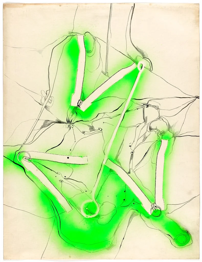 Untitled, by Miguel-Ángel Cárdenas, ink, 1968