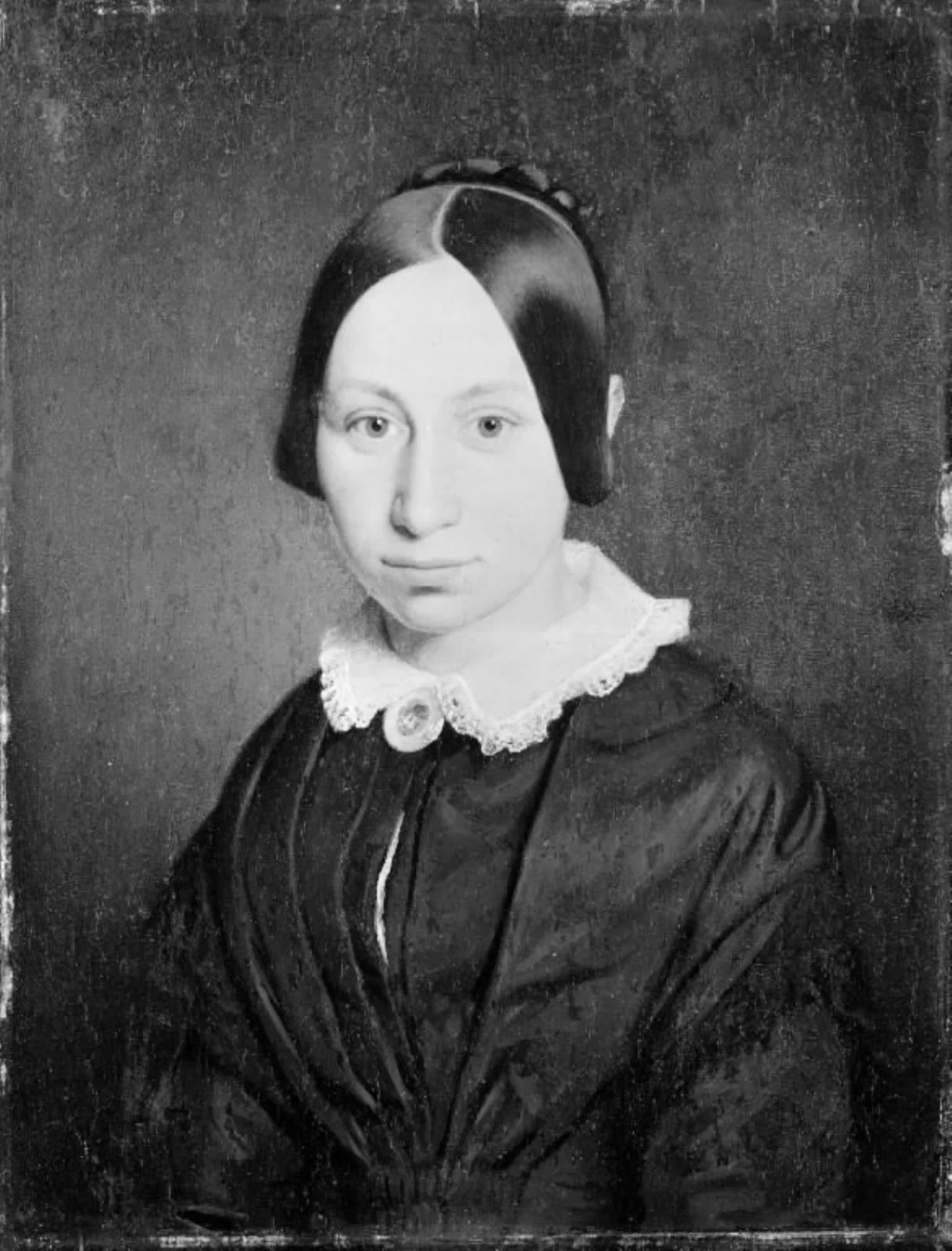 Andrea Frederikke Bindesbøll, f. Andersen. Arkitekten Gottlieb Bindesbølls hustru, by Unknown, 1854