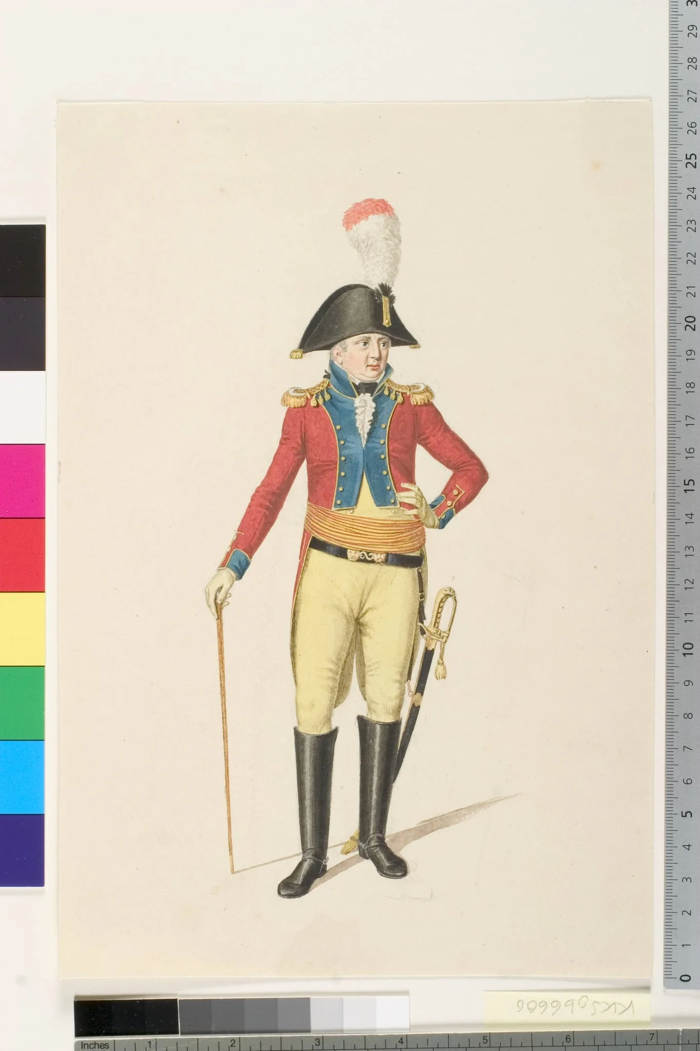 Infanteriofficer, by Unknown, unspecified, 1807