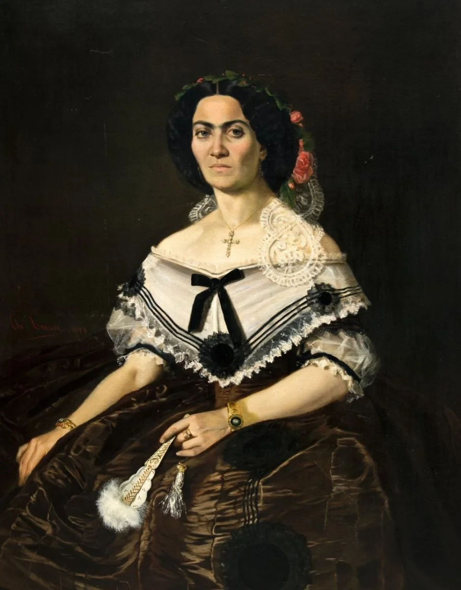 Portret de femeie, by Theodor Aman, 1859