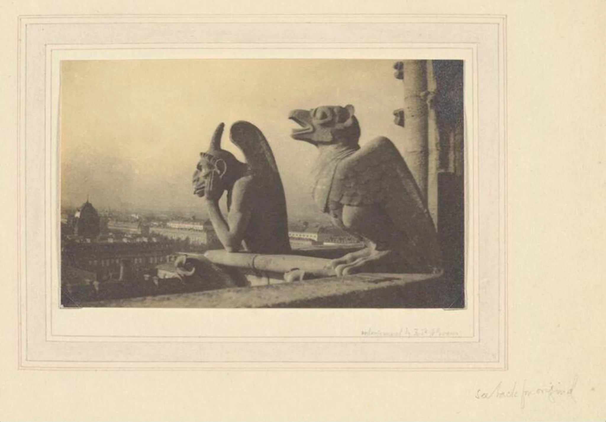 After Meryon - Le Stryge, by Frederick Henry Evans, photographic, 1950