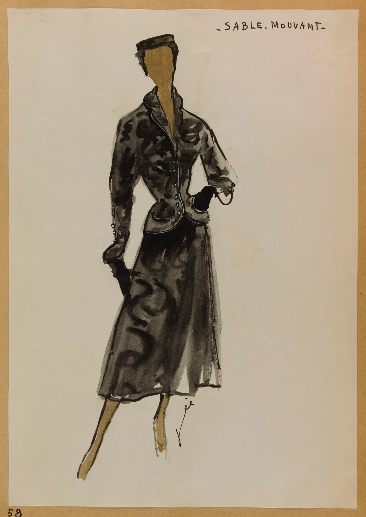 Sable mouvant, by Marie-Louise Carven, 1952