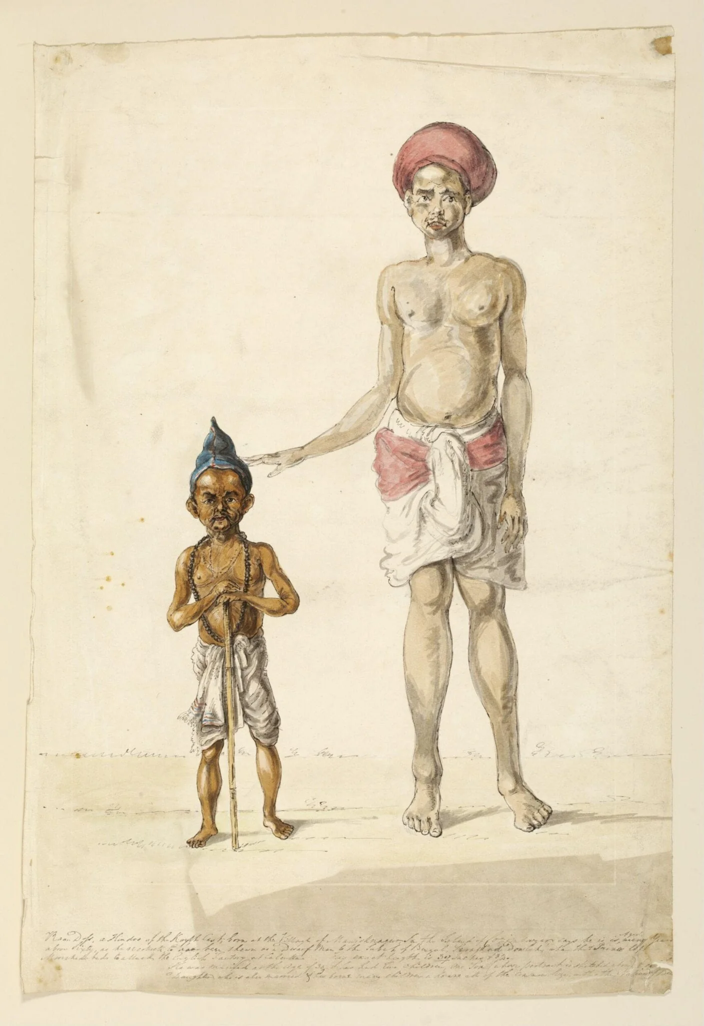 A dwarf, by Unknown, paint, 1795