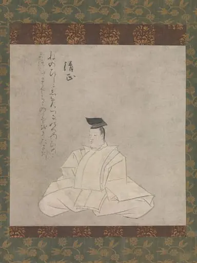 藤原清忠　「業兼本　時代不同歌合絵巻」 断簡|The Poet Fujiwara Kiyotada, from the “Narikane Version” of Thirty-six Poetic Immortals