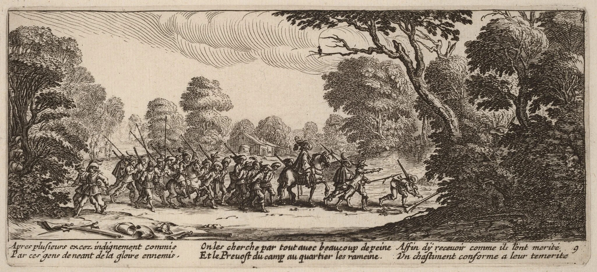 Discovery of the Criminal Soldiers, by Gerrit van Schagen, ink, 1642