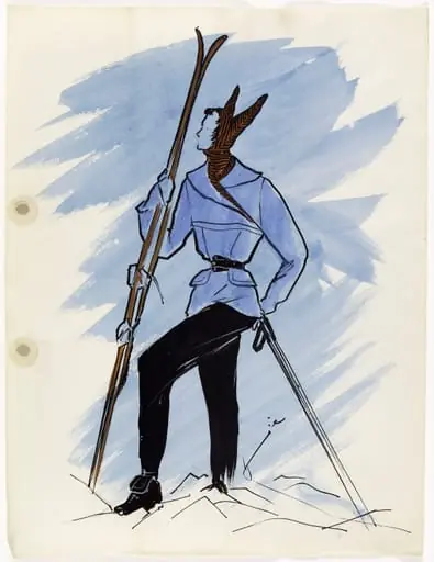 Dessin de collection de l'hiver 1949-1950