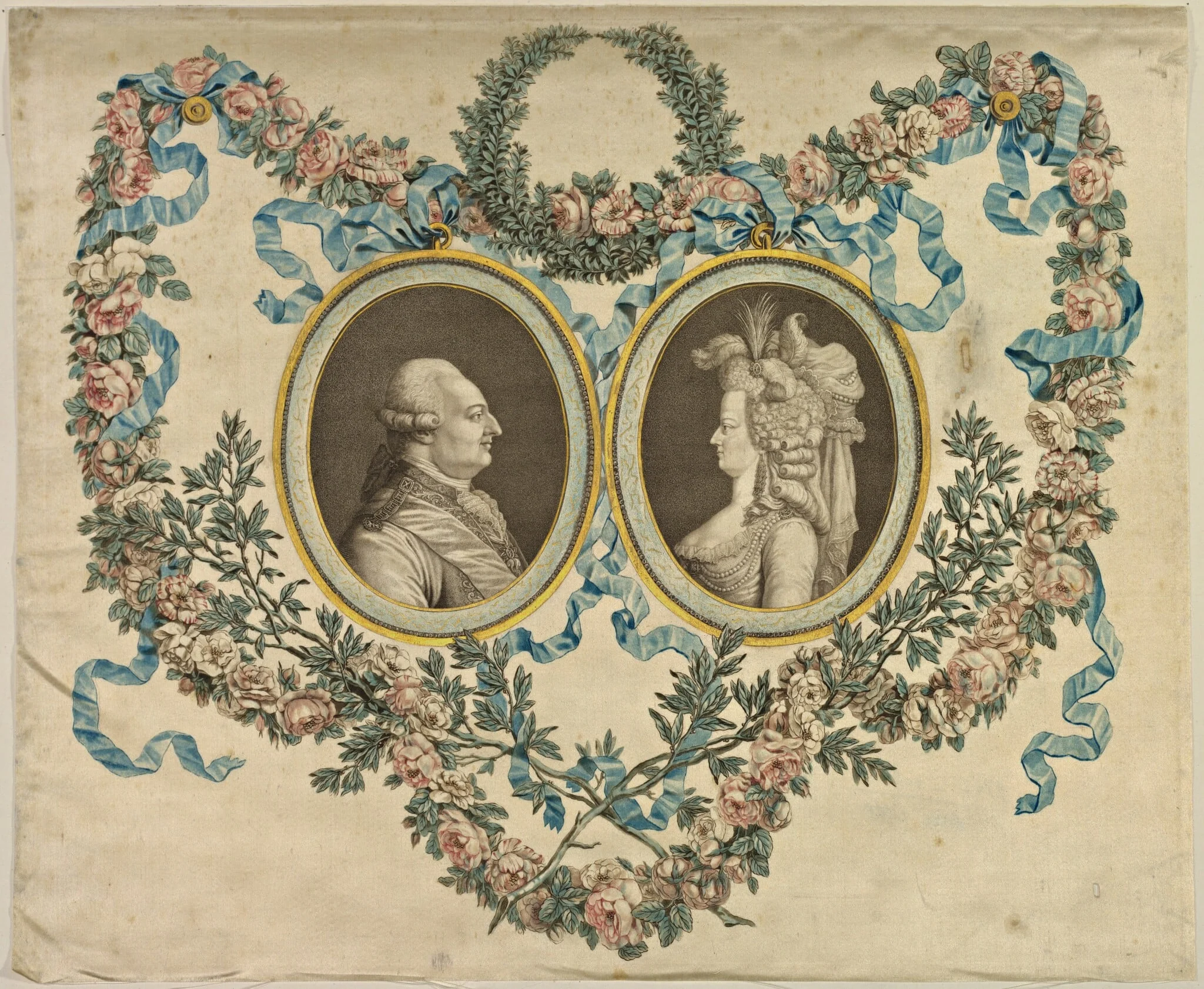 Louis XVI and Marie-Antoinette, by Various Artists, ink, 1781