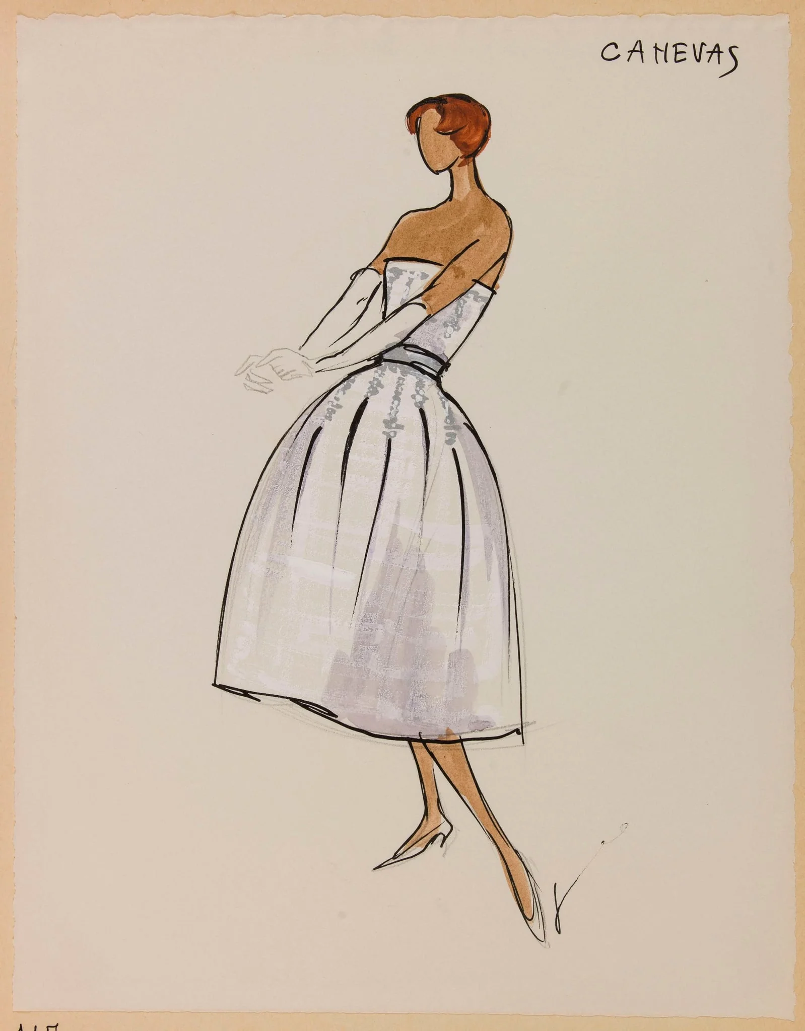 Canevas, by Carven, 1956