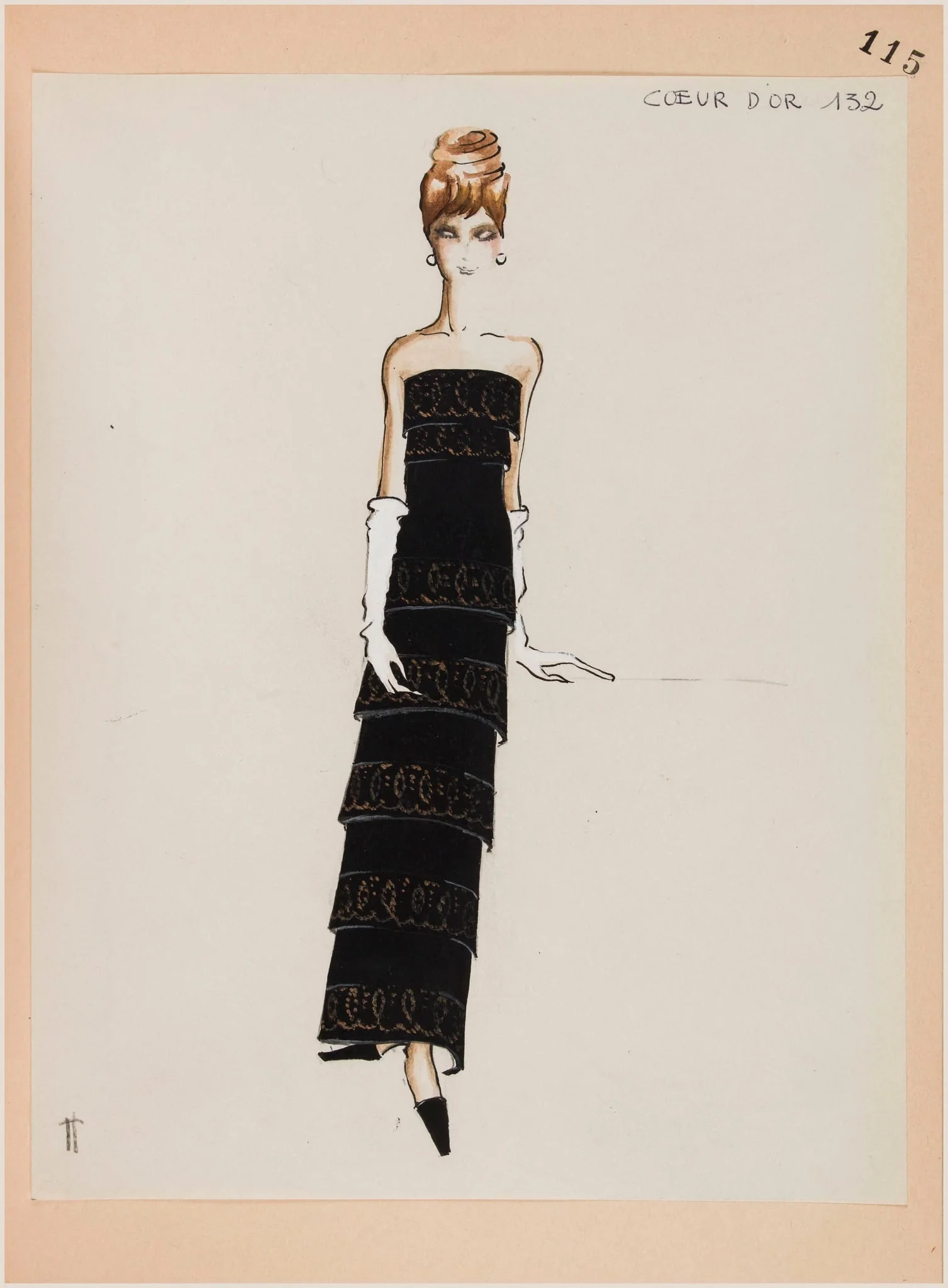 Coeur d'or, by Carven, 1963