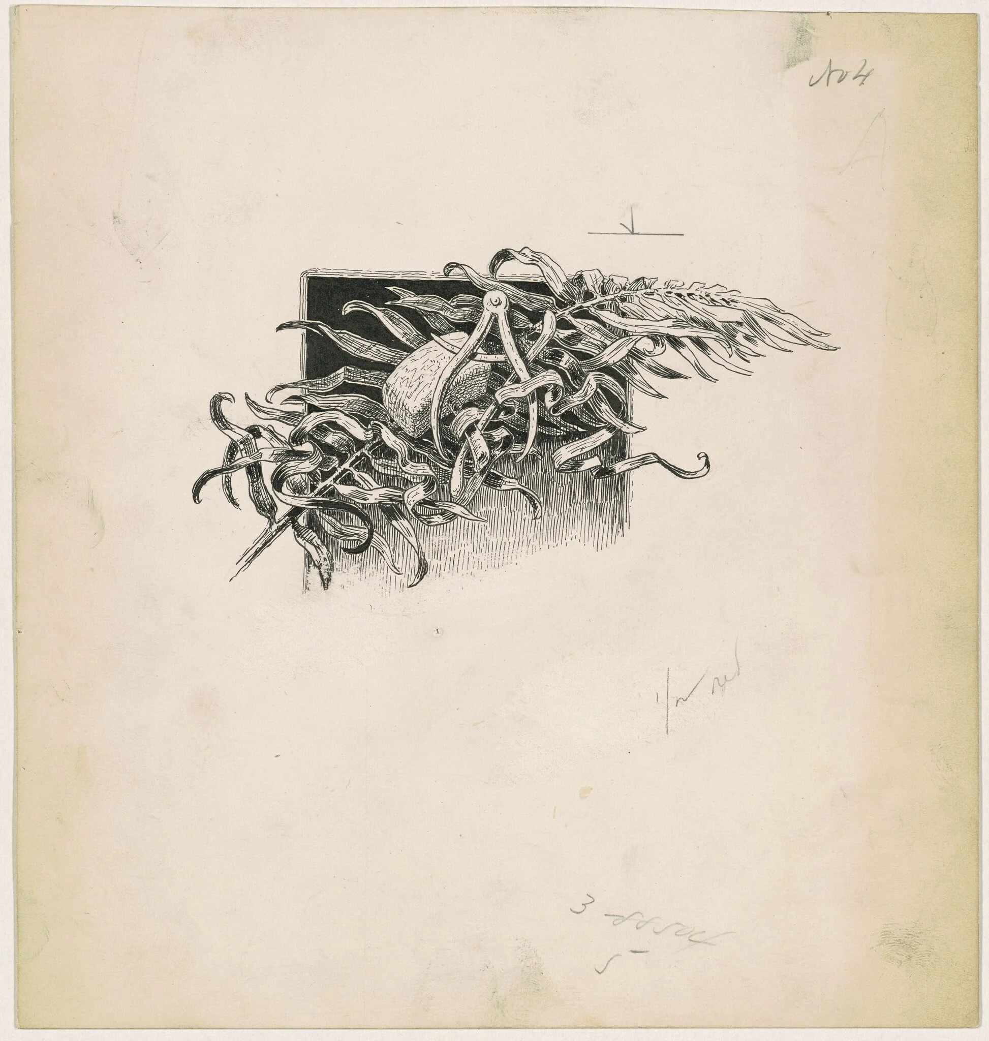 Hammer and Compass, by James Henry Moser, ink, 1890