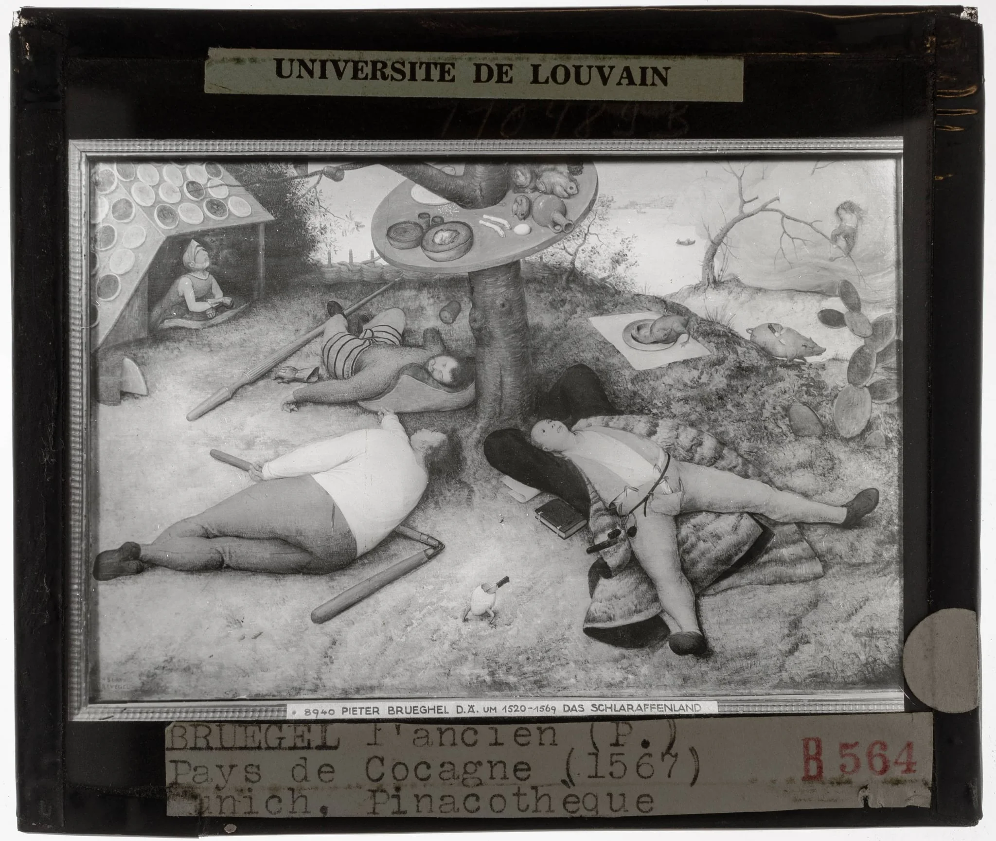 Pieter Brueghel de Oude. Luilekkerland, by Pieter Brueghel the Elder, unspecified, 1567