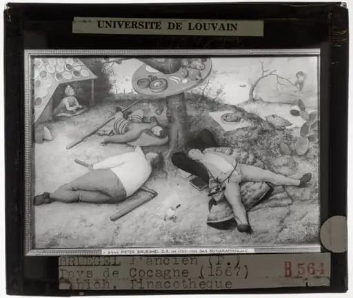 Pieter Brueghel de Oude. Luilekkerland